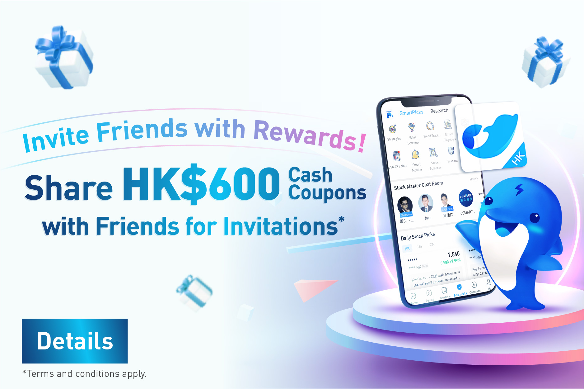 Share HK$600 Cash Coupons with friends for invitations* (Chinese Version Only)