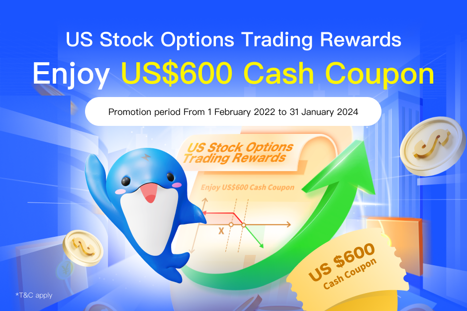 「US Stock Options Trading Rewards, Enjoy US$600 Cash Coupon」